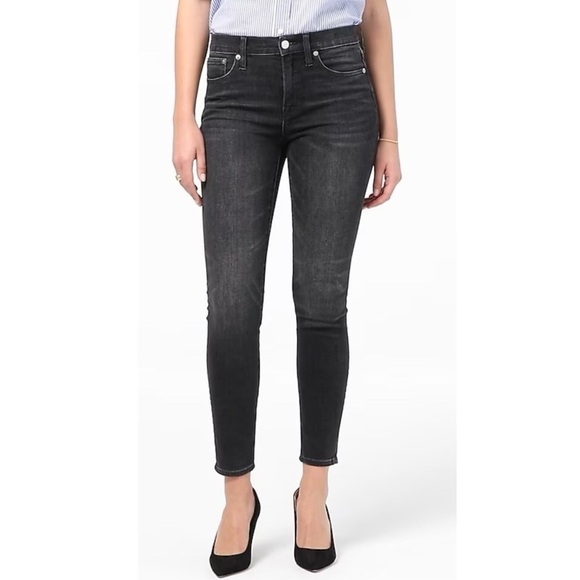J. Crew 9” Toothpick Skinny Jeans High Rise Charcoal Dark Wash Women’s Size 27 - Picture 2 of 9